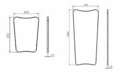 Gubi Miroir FA 33 -BLOU PARIS Soldes fauteuil grace 2
