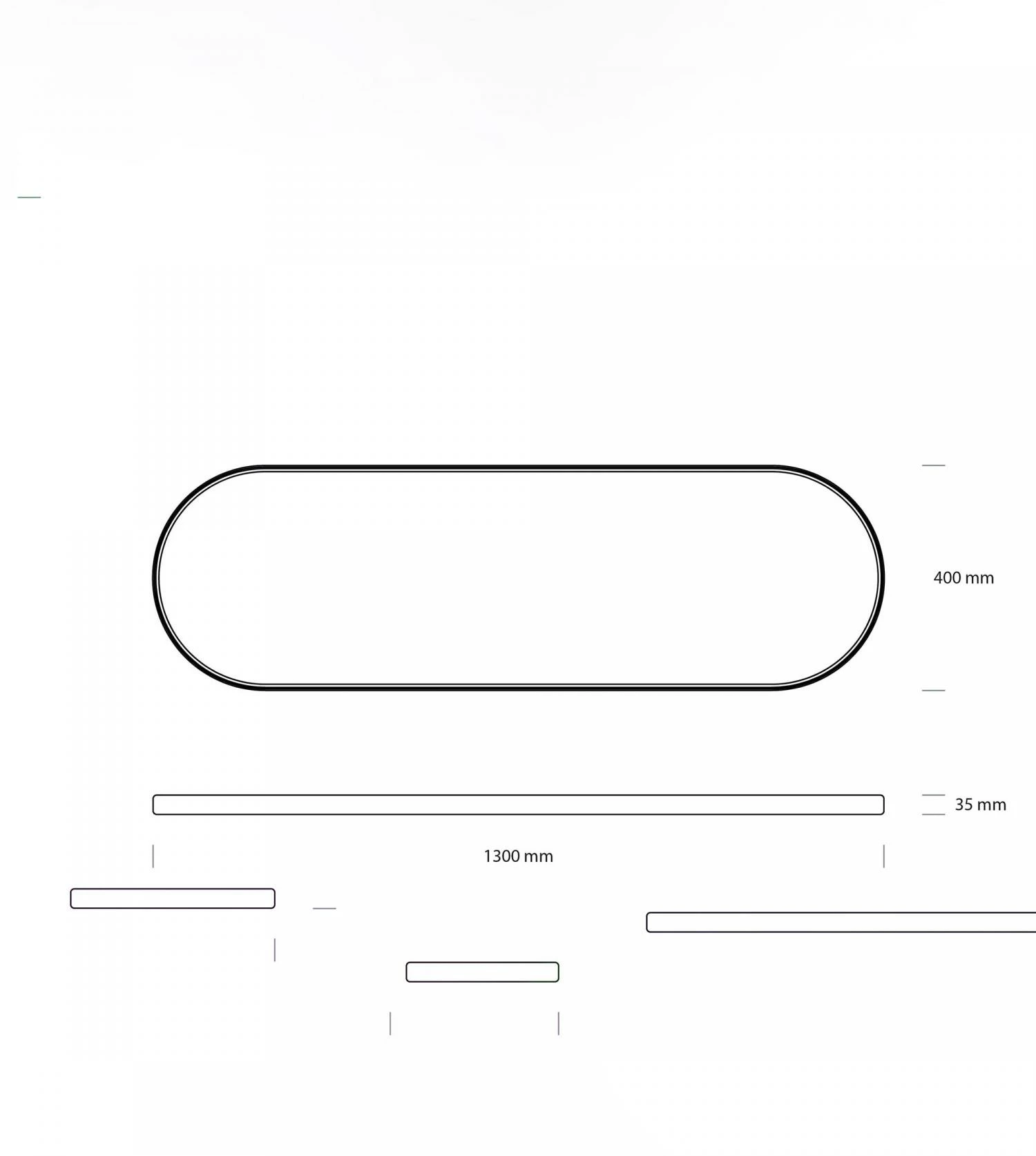 Miroir Mural Norm - Oval 3 Miroir Mural Norm - Oval