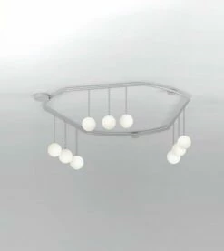 Plafonnier Standing Globes Down -BLOU PARIS Soldes plafonnier standing globes 1