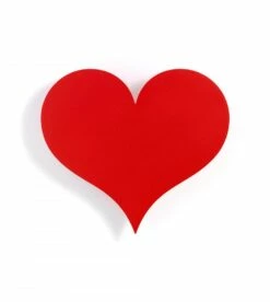 Vitra Relief Mural En Forme De Petit Coeur Rouge / Metal Wall Relief Little Heart