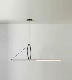 Suspension Cercle Et Trait - XL -BLOU PARIS Soldes suspension cercle et trait 1