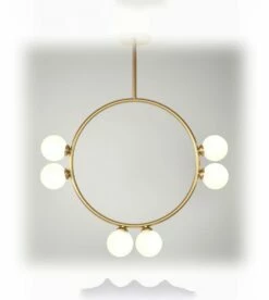 Suspension Circle Pendant - 6 Globes -BLOU PARIS Soldes suspension circle pendant 6 globes 1