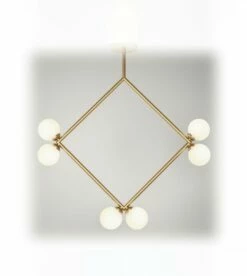 Suspension Rhombus - 6 Globes -BLOU PARIS Soldes suspension rhombus pendant 6 globes 1