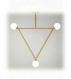 Suspension Triangle Pendant - 3 Globes -BLOU PARIS Soldes suspension triangle pendant 3 globes 1